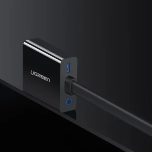 Ugreen adapter HDMI - VGA micro USB / audio 3.5 mm mini jack juodos spalvos (40248) - Image 8