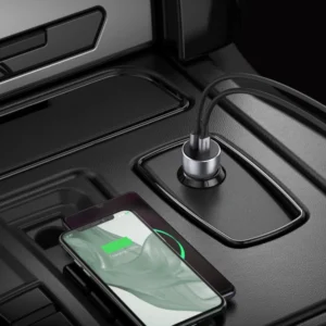 Ugreen automobilinis įkroviklis USB / USB Type C Quick Charge 3.0 Power Delivery 36W 3A pilkos spalvos (CD213 60980) - Image 8