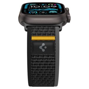 Juoda apyrankė Apple Watch 6 / 7 / 8 / 9 / 10 / SE / Ultra 1 / 2 ( 44 / 45 / 46 / 49 mm) laikrodžiui "Spigen Athlex Air" - Image 5
