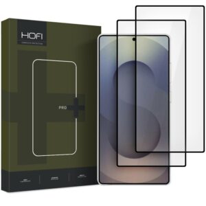 Juodas apsauginis grūdintas stiklas Samsung Galaxy S25 Ultra telefonui "Hofi Glass Pro+ 2-Pack"