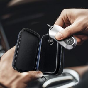 Mėlynas automobilio raktų dėklas - RFID signalo blokavimas "Tech-Protect KLR300 Pouch" - Image 5