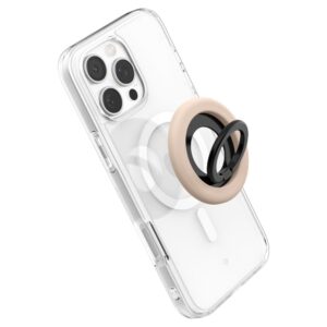 Smėlio spalvos magsafe žiedas telefonui su laikikliu pirštui "Spigen Nano Pop Magsafe" - Image 4