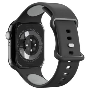 Juoda apyrankė Apple Watch 6 / 7 / 8 / 9 / 10 / SE ( 40/ 41/ 42 mm) laikrodžiui "Spigen Nano Pop" - Image 5