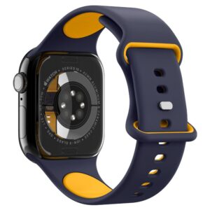 Mėlyna apyrankė Apple Watch 6 / 7 / 8 / 9 / 10 / SE ( 40/ 41/ 42 mm) laikrodžiui "Spigen Nano Pop" - Image 5