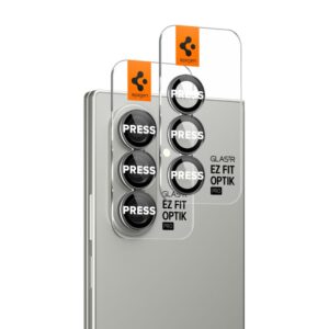 Juoda kameros apsauga Samsung Galaxy Fold 7 telefonui "Spigen Optik Pro HD GLAS.TR ”EZ FIT” 2-Pack" - Image 6