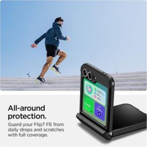 Spigen Galaxy Z Flip 7 FE Tough Armor Pro (MagFit) dėklas telefonui juodos spalvos - Image 6