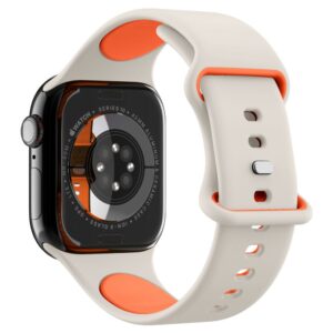 Smėlio spalvos apyrankė Apple Watch 6 / 7 / 8 / 9 / 10 / SE (40 / 41 / 42 mm) laikrodžiui "Spigen Nano Pop" - Image 5