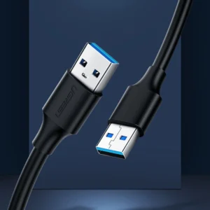 Ugreen kabelis USB 2.0 kabelis (male) - USB 2.0 (male) 0.5 m juodos spalvos (US128 10308) - Image 2