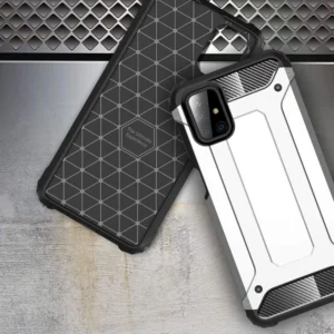 Hybrid Armor Case Tough Rugged dėklas skirtas Samsung Galaxy M51 mėlynos spalvos - Image 4