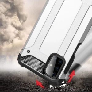 Hybrid Armor Case Tough Rugged dėklas skirtas Samsung Galaxy M51 mėlynos spalvos - Image 5