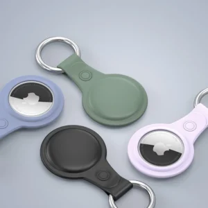Dux Ducis 4vnt set Silicone flexible cover keychain loop dėklas skirtas Apple AirTag (juodos spalvos / žalios spalvos / rožinės spalvos / mėlynos spalvos) - Image 7