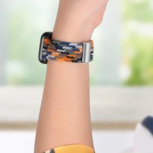 Braided Medžiaginė Apyrankė Bracelet Apyrankė Medžiaginė Band skirta Apple Watch 38 / 40 / 41 mm - įvairiaspalvė - Image 2
