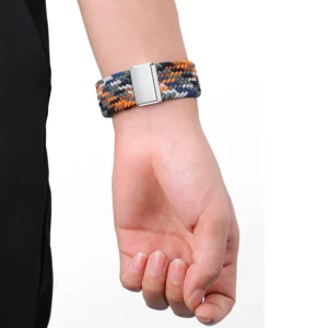 Braided Medžiaginė Apyrankė Bracelet Apyrankė Medžiaginė Band skirta Apple Watch 38 / 40 / 41 mm - įvairiaspalvė - Image 3