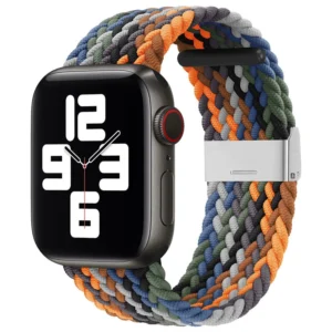 Braided Medžiaginė Apyrankė Bracelet Apyrankė Medžiaginė Band skirta Apple Watch 38 / 40 / 41 mm - įvairiaspalvė