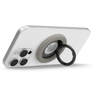 Pilkas magsafe žiedas telefonui su laikikliu pirštui "Spigen Nano Pop Magsafe" - Image 6