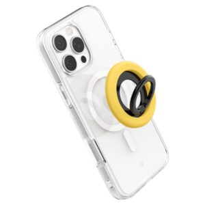 Geltonas magsafe žiedas telefonui su laikikliu pirštui "Spigen Nano Pop Magsafe" - Image 6