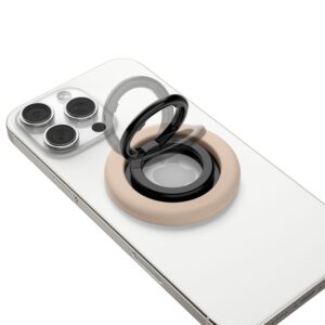 Smėlio spalvos magsafe žiedas telefonui su laikikliu pirštui "Spigen Nano Pop Magsafe" - Image 7
