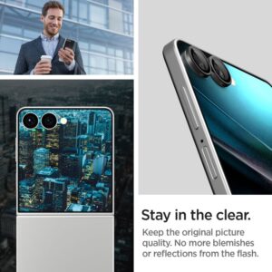 Juoda kameros apsauga Samsung Galaxy Flip 7 telefonui "Spigen Optik Pro HD GLAS.TR ”EZ FIT” 2-Pack" - Image 9