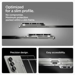 Spigen AirSkin Mag MagSafe Samsung Galaxy Z Fold 7 Crystal baltos spalvos ir skaidrus - Image 7