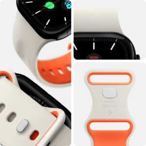 Smėlio spalvos apyrankė Apple Watch 6 / 7 / 8 / 9 / 10 / SE / Ultra 1 / 2 (44 / 45 / 46 / 49 mm) laikrodžiui "Spigen Nano Pop" - Image 8