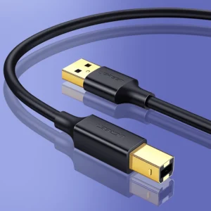 Ugreen USB Type B Printer Kabelis (Male) - USB 2.0 (Male) 480 Mbps 1 m juodos spalvos (US135 20846) - Image 4