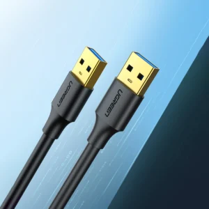 Ugreen US128 90576 USB-A 3.0 / USB-A 3.0 5Gb/s kabelis 3m - juodos spalvos - Image 2