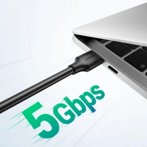 Ugreen US128 90576 USB-A 3.0 / USB-A 3.0 5Gb/s kabelis 3m - juodos spalvos - Image 3
