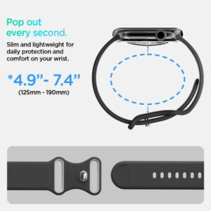 Juoda apyrankė Apple Watch 6 / 7 / 8 / 9 / 10 / SE ( 40/ 41/ 42 mm) laikrodžiui "Spigen Nano Pop" - Image 9