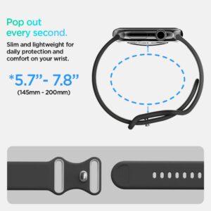 Juoda apyrankė Apple Watch 6 / 7 / 8 / 9 / 10 / SE / Ultra 1 / 2 (44 / 45 / 46 / 49 mm) laikrodžiui "Spigen Nano Pop" - Image 9