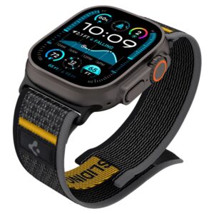 Juoda apyrankė Apple Watch 6 / 7 / 8 / 9 / 10 / SE / Ultra 1 / 2 ( 44 / 45 / 46 / 49 mm) laikrodžiui "Spigen Athlex Air" - Image 9