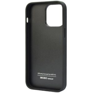 Audi Genuine Leather Apple iPhone 14 Pro Max 6.7" juodos spalvos hardcase AU-TPUPCIP14PM-Q8/D1-BK - Image 6