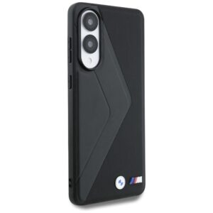 Dėklas BMW Leather Oversized Stripes MagSafe skirtas Samsung Galaxy S25 Edge juodos spalvos - Image 4
