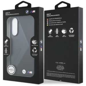 Dėklas BMW Leather Oversized Stripes MagSafe skirtas Samsung Galaxy S25 Edge juodos spalvos - Image 8