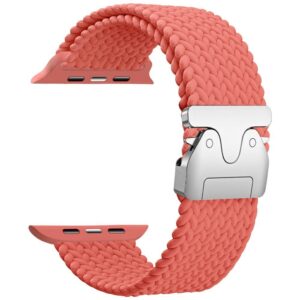 Beline Woven Nylon Parachute apyrankė skirta Apple Watch 38/40/41mm Rose Red