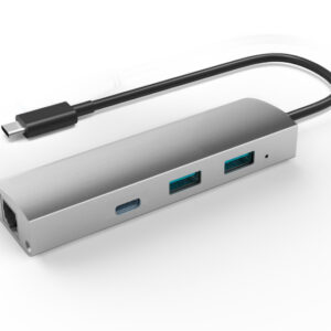 Adapteris USB 3.1 į 2-Port USB 3.0 + 1-Port USB 3.1 su Gigabit Ethernet