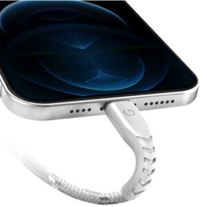 ENERGEA kabelis Nyloflex USB-C - LightningC94 MFI 1.5m baltos spalvos - Image 4