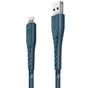 ENERGEA kabelis Nyloflex USB - Lightning Charge and Sync C89 MFI 1.5m mėlynos spalvos - Image 2