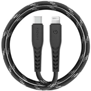 ENERGEA kabelis Nyloflex USB-C - LightningC94 MFI 3m juodos spalvos