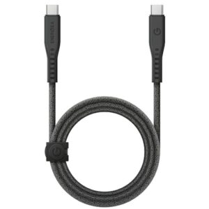 ENERGEA kabelis Flow USB-C - USB-C1.5m juodos spalvos 240W 5A PD Fast Charge