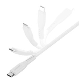 ENERGEA kabelis Flow USB-C - USB-C1.5m baltos spalvos 240W 5A PD Fast Charge - Image 3