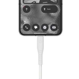ENERGEA kabelis Flow USB-C - USB-C1.5m baltos spalvos 240W 5A PD Fast Charge - Image 4