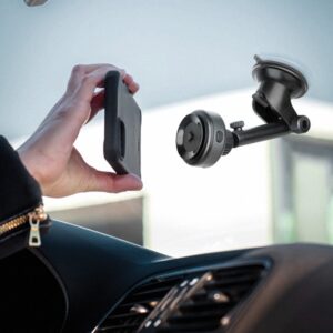 ENERGEA universalus indukcinis telefono laikiklis AirLock juodos spalvos - Image 6