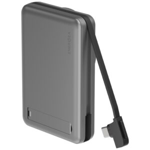 PowerBank indukcinis Energea MagPac Pro Plus 10000mAh Qi2 Magsafe pilkos spalvos - Image 2