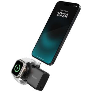 PowerBank 3in1 Bazic Koda 5000mAh PD20W USB-C/Lightning juodos spalvos - Image 4