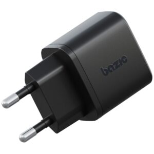 Laidinis įkroviklis Bazic Goport Velox Kit 1xUSB-C 1xUSB-A GaN 35W su pintu kabeliu juodos spalvos - Image 3