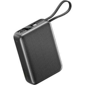 PowerBank Energea Integra Ultra 45 20000mAh kabelis USB-C PD45W pilkos spalvos