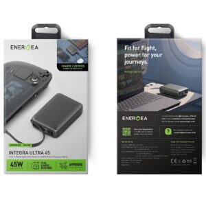PowerBank Energea Integra Ultra 45 20000mAh kabelis USB-C PD45W pilkos spalvos - Image 9
