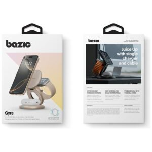 Belaidis įkroviklis Bazic Gomag Gyre 3in1 15W Fast Charging geltonos spalvos - Image 8