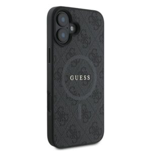 Guess GUHMP16MG4GFRK Apple iPhone 16 Plus 6.7" juodos spalvos dėklas 4G Ring Classic Logo MagSafe - Image 4