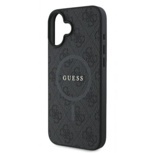 Guess GUHMP16MG4GFRK Apple iPhone 16 Plus 6.7" juodos spalvos dėklas 4G Ring Classic Logo MagSafe - Image 6